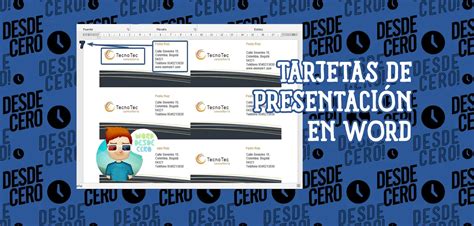 👉 Cómo Crear Tarjetas De Presentación En Word Word Fácil