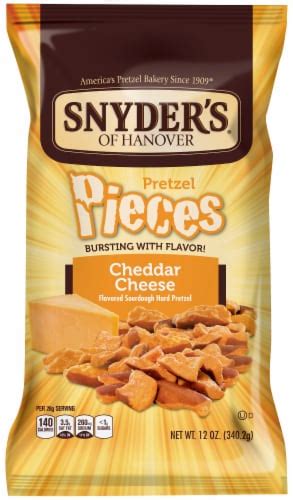 Snyder S Of Hanover Cheddar Cheese Pretzel Pieces 12 Oz Kroger