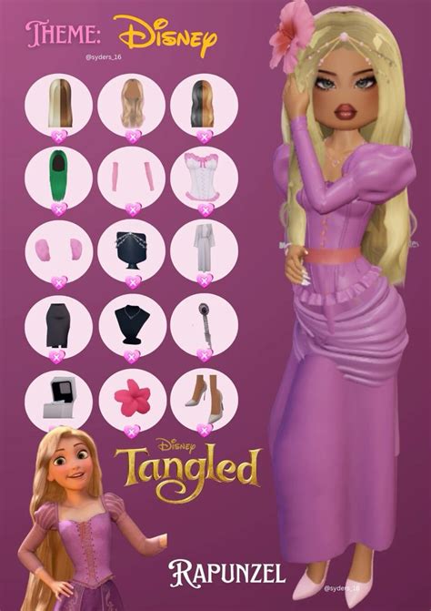 💋 Roblox Dti Theme ‘disney Rapunzel In 2024 Dress To Impress