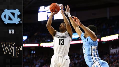 North Carolina Vs Wake Forest Men S Basketball Highlights