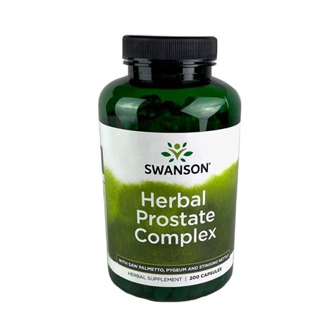 Swanson Herbal Prostate Complex Men S Supplement Features Pygeum