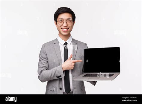 Waist Up Portrait Of Professional Smart Handsome Businessman Asian