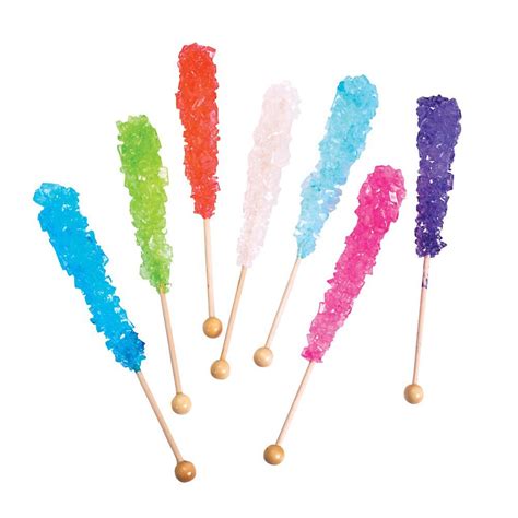 Rock Candy Sticks Bulk Assorted 12 Packs 11076