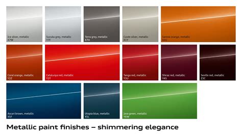 Audi Exclusive Paint Color Chart Reviews Of Chart