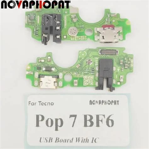 Novaphopat For Tecno Pop Bf Usb Dock Charger Port Plug Headphone