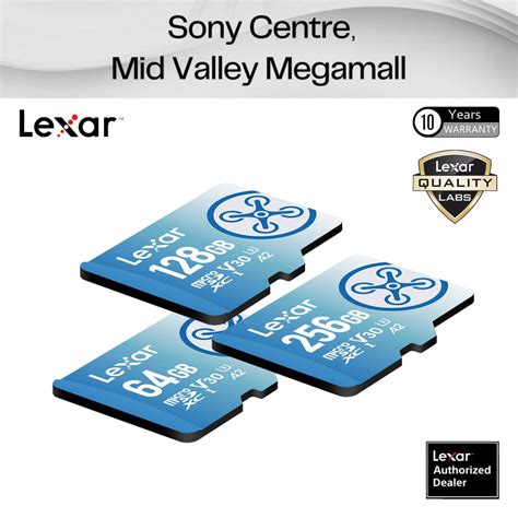 Lexar Lexar 64GB 128GB 256GB FLY MicroSDXC UHS I Card Shopee