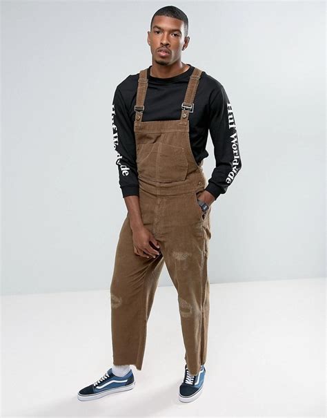 Asos Cord Overalls In Brown 72 Asos Lookastic