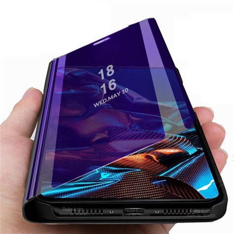 For Xiaomi Poco X5 Pro 5G Smart Mirror Magnetic Flip Case For Poco X5