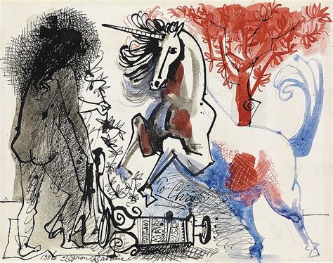 Lot BYRON BROWNE Nude With Unicorn