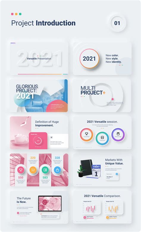 2021 Neumorphic Premium Powerpoint Presentation Template Artofit