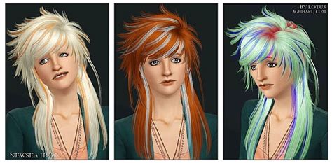 Newsea Holic And Emerald Hairstyles Retextured The Sims 3 Catalog