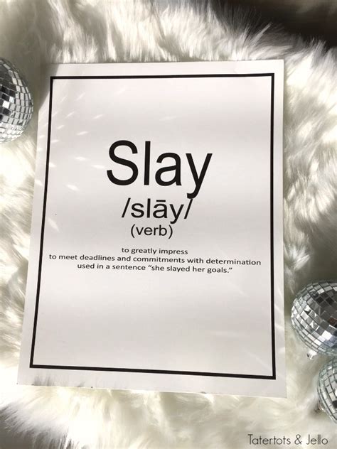 Slay Word Of The Year Free Motivational Printables