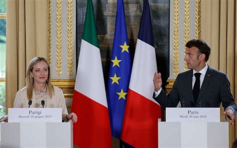 Incontro Meloni Macron Tra Francia E Italia Convergenze Su Temi