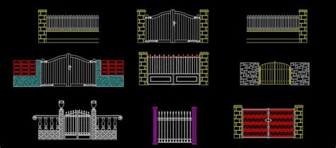 Rejas Portones Y Fachadas En DWG 185 84 KB Librería CAD