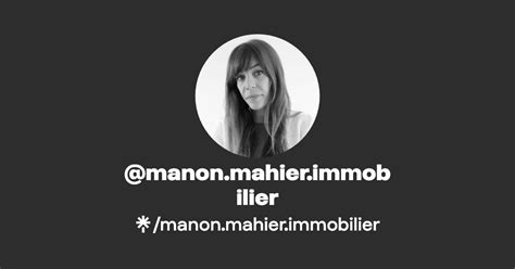 Manon Mahier Immobilier Instagram Facebook Linktree