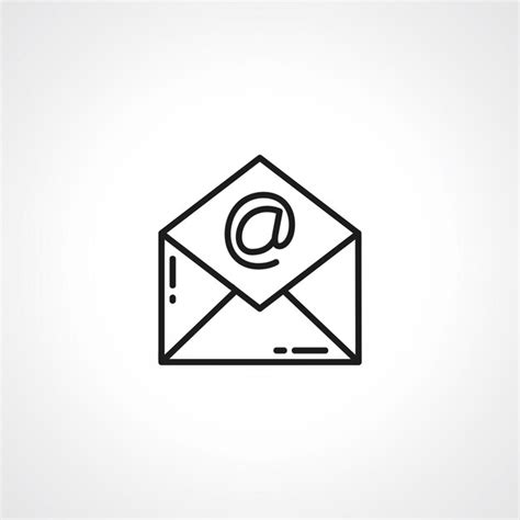 Premium Vector Mail Open Envelope Outline Icon Email Line Icon