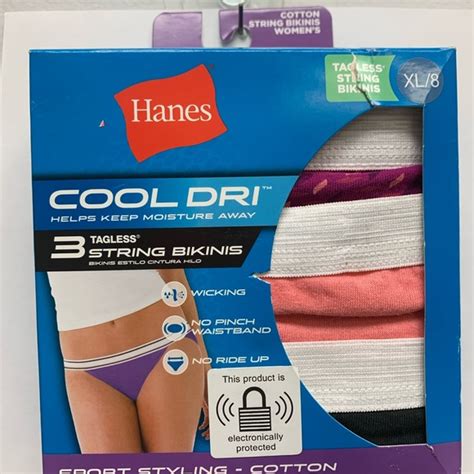 Hanes Accessories Hanes Womens Cool Dri String Bikini Underwear 2 Pk Poshmark
