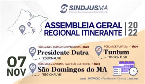 Portal Sindjus Ma Filiados Das Comarcas De Presidente Dutra Tuntum E