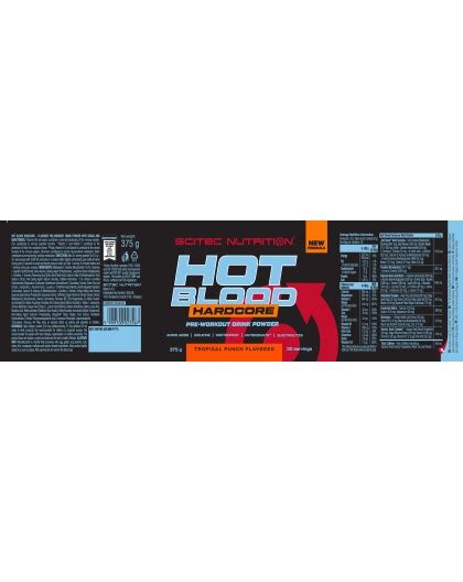 Scitec Nutrition Hot Blood Hardcore Pre Workout Gr Con Creatina