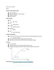 Basics Of Tissue Injury Bones Notes Docx Basics Of Tissue Injury