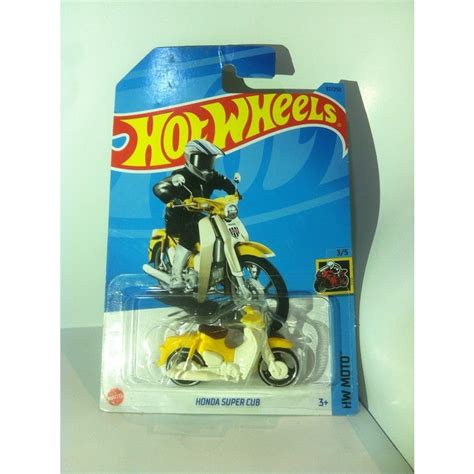 Hot Wheels Hw Moto Mini Collection Honda Super Cub Yellow By Mattel Shopee Malaysia