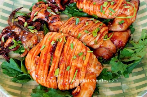 Fried Squid (Pan Grilled Squid) - Yummy Kitchen