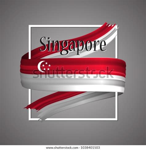 Singapore Flag Official National Colors Singapores Stock Vector (Royalty Free) 1038401503 ...