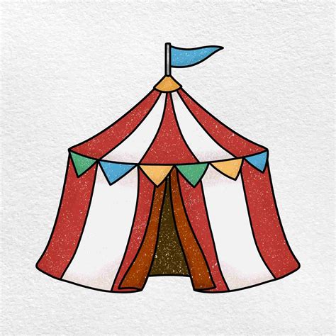 Circus Tent Drawing Helloartsy