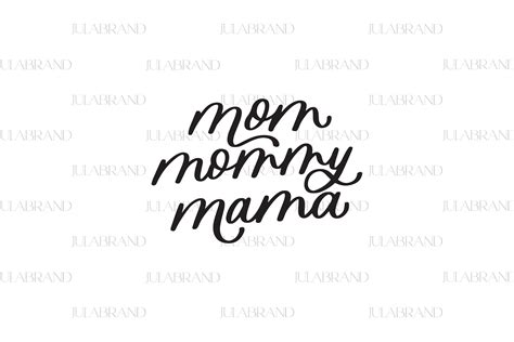 Mom Mommy Mama Instant Download Svg File Cricut Etsy