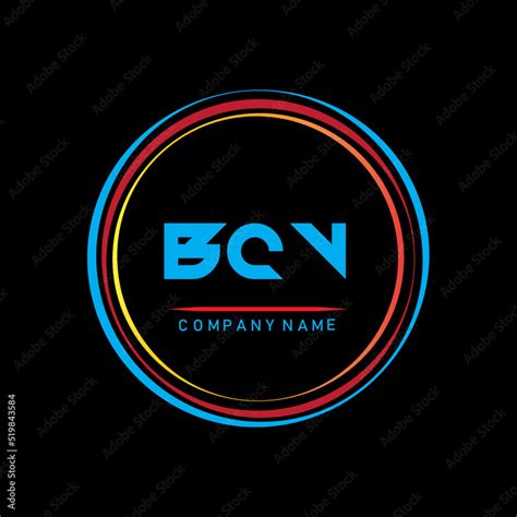 Bcv B C V Letter Logo Design With Circle Round Shape Bcv Alphabet