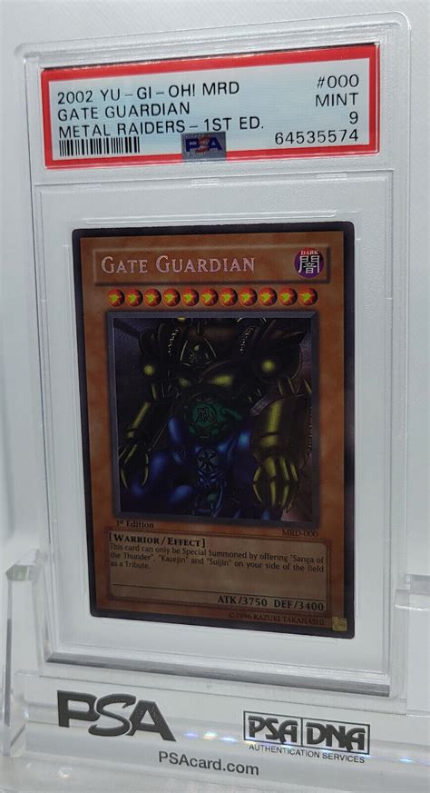 Yugioh St Ed Mrd Gate Guardian Secret Rare Holo Foil Psa Mint