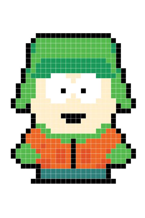 Minecraft Pixel Art Templates South Park Kyle