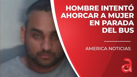 Captado En C Mara El Momento En Que Hombre Intenta Ahorcar A Mujer En