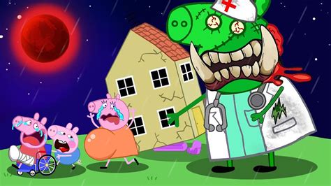 Peppa Pig Turns Into A Giant Zombie At The Hospital Peppa Pig Funny