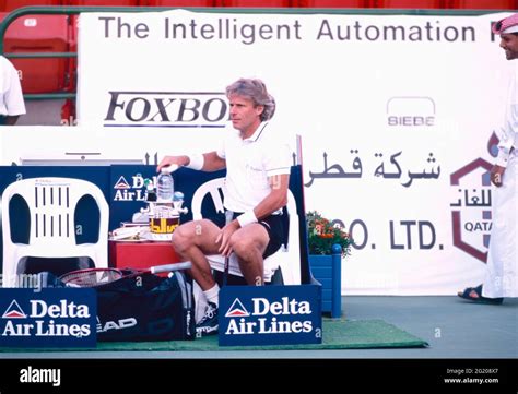 Swedish Tennis Player Bjorn Borg Qatar Open S Stock Photo Alamy