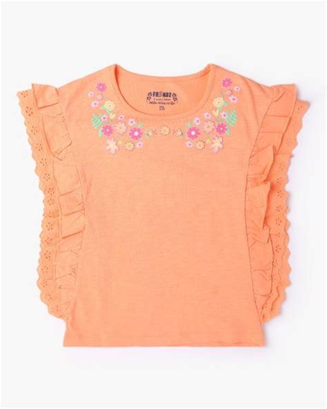 Buy Floral Print Round Neck Top Online At Best Prices In India Jiomart