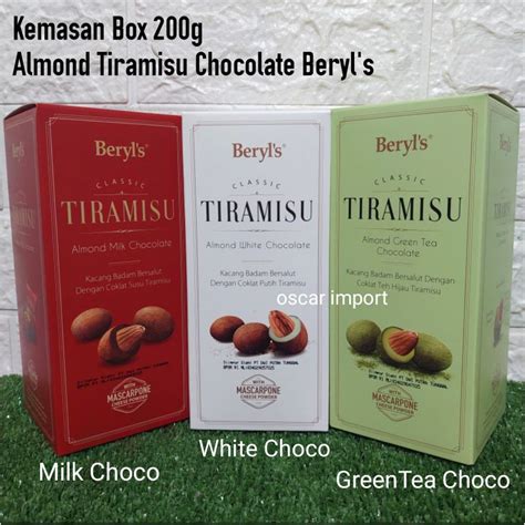 Jual Beryl S Classic Tiramisu Almond Chocolate G Box Cokelat Import