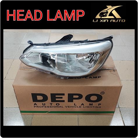 PROTON SAGA VVT 2016 2019 HEAD LAMP HEAD LIGHT DEPO BRAND LAMPU BESAR