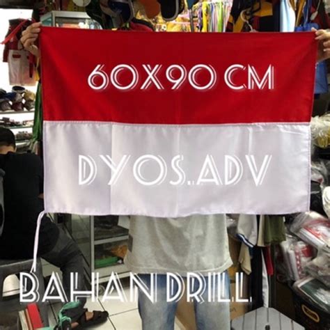 Jual Bendera Merah Putih Bahan Drill X Cm Shopee Indonesia