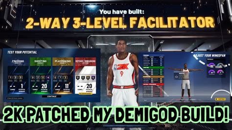 Demigod 2 Way 3 Level Facilitator Build Nba 2k21 Best All Around Point