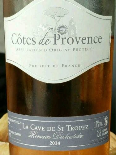 La Cave de Saint Tropez Côtes de Provence Rosé Vivino US