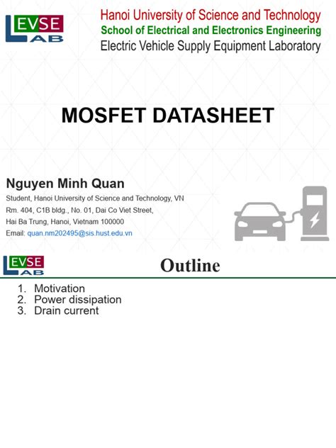 datasheet mosfet explain