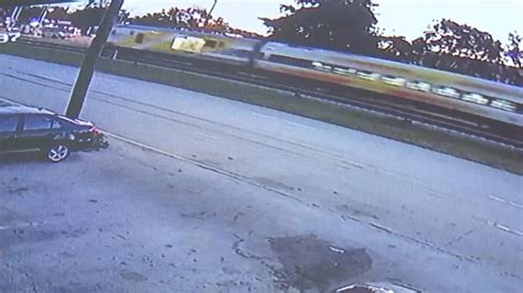 Surveillance Video Shows Brightline Train Hitting Car Nbc 6 South Florida