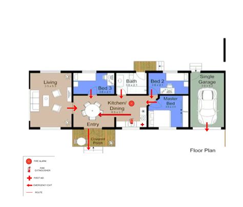 Home Fire Escape Plan EdrawMax Template