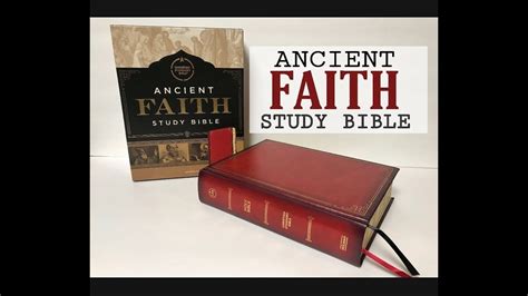 Csb Ancient Faith Study Bible Review Crimson Leathertouch Youtube