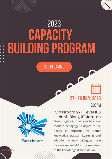 Capacity Building Program Jammu Division Ces Iit Jammu