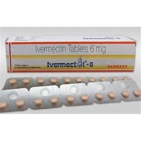 Ivermectin 6mg Ivermectol 6mg Tablets At Rs 100 Strip Of 10 Tablets