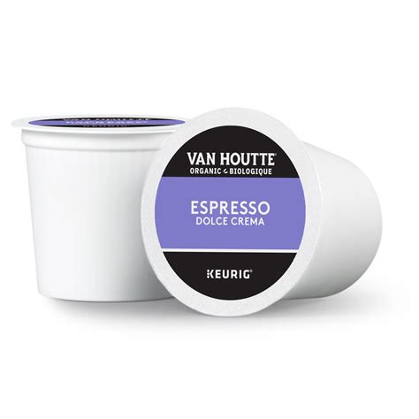 Van Houtte Single Serve Coffee K Cup Pods Espresso Dolce Crema Organic