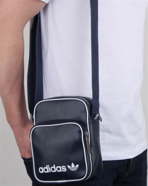 Adidas Originals Vintage Mini Bag Navy Shoulder Bag Mens