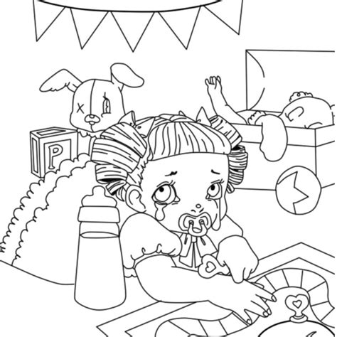 Cry Baby Melanie Martinez Coloring Pages Sketch Coloring Page